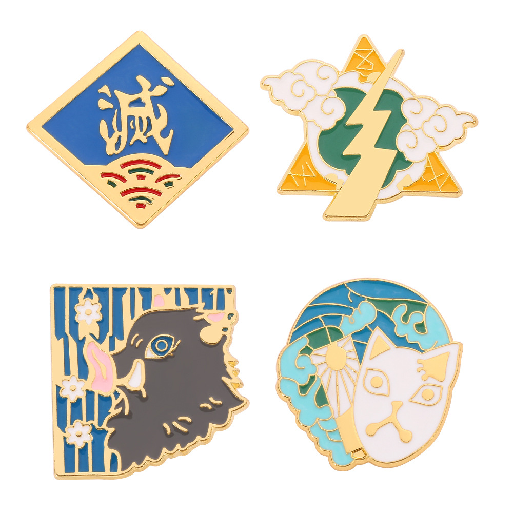 Anime Merchandise Logo - 1 adet Anime Ürünleri Pin Rozeti