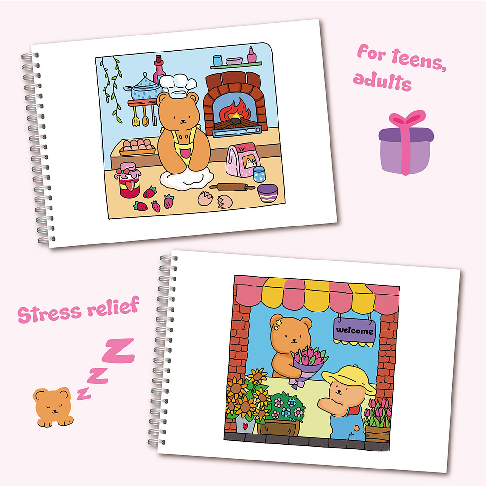 Çocuklar için Sevimli Ayı Boya - Sticker Sheet Set incelemesi ve fiyatı