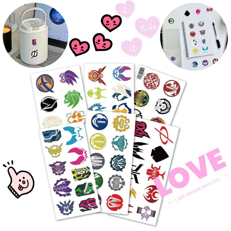 60 sayfa Kamen Rider Logo Çıka - Sticker Sheet Set incelemesi ve fiyatı